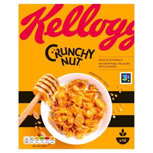 Kellogg's Crunchy Nut Original cornflakes cereal 300g, UK version