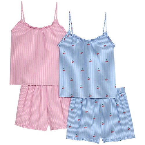 MS Fruit Stripe Woven Cami Pyjamas 6-7 Years Multi