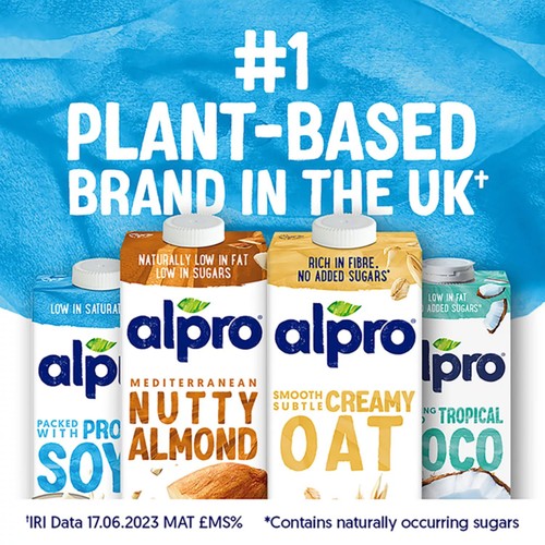 Alpro dairy-free soya yogurt alternative with mixed berries - British product