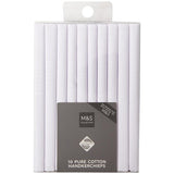 M&S M&S Antibacterial Pure Cotton Handkerchiefs White 10 Pack- Buy online at McGrocer