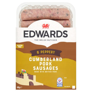 Gluten Free Cumberland Pork Sausages Made with British Shoulder of Pork