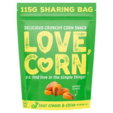 Love Corn Crunchy Corn Sour Cream Chive 115g, UK version