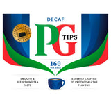 PG Tips Decaf 160 Plant Based Biodegradable Decaffeinated Tea Bags