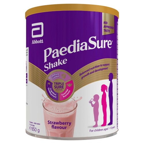 PaediaSure Shake Strawberry Nutritional Supplement Powder 1-10 Yrs