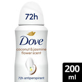 M&S Dove Advanced Care Coconut & Jasmine Women's Anti-Perspirant Deodorant Spray 200ml- Buy online at McGrocer
