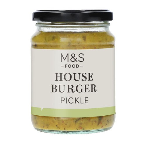 M&S burger pickle relish 295g, imported from the UK