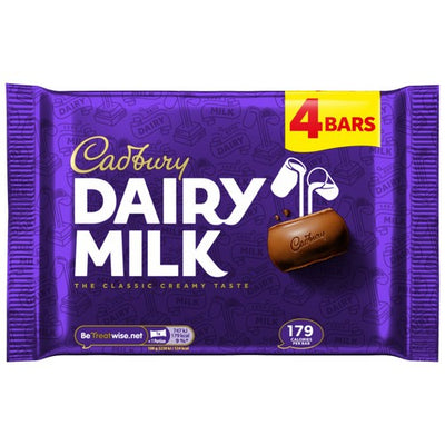 M&S Cadbury Dairy Milk Chocolate Bar Multipack 4 x 33.5g- Buy online at McGrocer