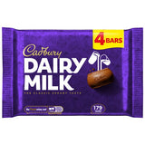 Cadbury Dairy Milk chocolate multipack 4x33.5g, UK version