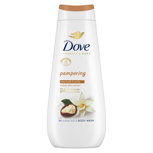 Dove Pampering Advanced Care Body Wash Shower Gel Shea Butter Vanilla