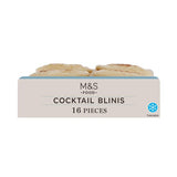 M&S M&S 16 Cocktail Blinis Mini Savoury Pancakes 112g- Buy online at McGrocer