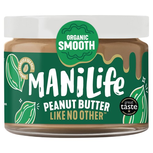 ManiLife organic smooth peanut butter - British product