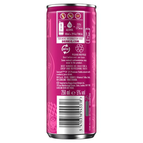 Smirnoff & Cranberry Juice