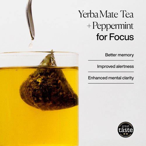 MISSION Focus Yerba Mate Tea Bags with Peppermint Liquorice