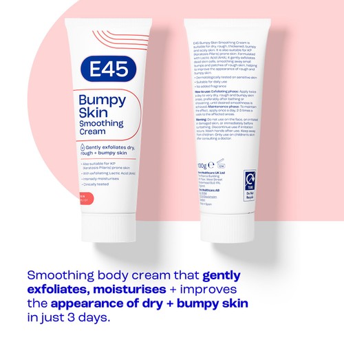 E45 bumpy skin smoothing cream 100g (British brand)