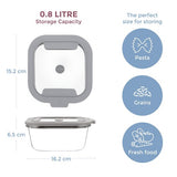 Kilner Fresh Storage Square 0.8 Litre