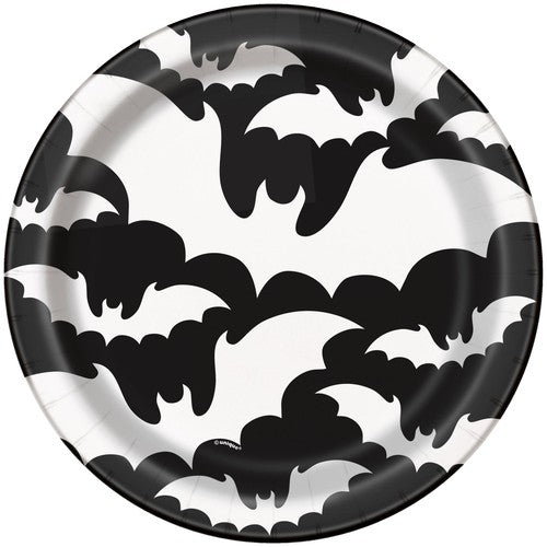 Halloween Bats Paper Party Plates
