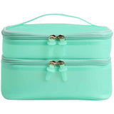MS Womens Collection Double Tier Wash Bag One Size Mint
