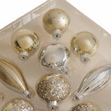 M&S Decorative Glass Decorations, Silver