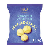 M&S M&S Roasted Salted Macadamia Nuts British Snack 100g- Buy online at McGrocer