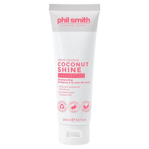 Phil Smith Coconut Shine shampoo 250ml, imported from the UK