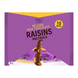 M&S M&S Belgian Milk Chocolate Raisins 10 x 18g Multipack- Buy online at McGrocer