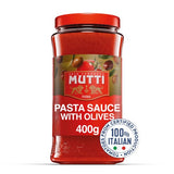 Mutti Tomato Olive Pasta Sauce No Added Sugar