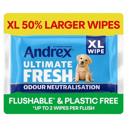 Andrex Ultimate Fresh XL Hygiene Wipes - British product