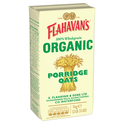 Flahavan's Organic Porridge Oats 1kg - British product