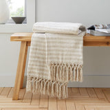Catherine Lansfield Stripe Chenille Natural