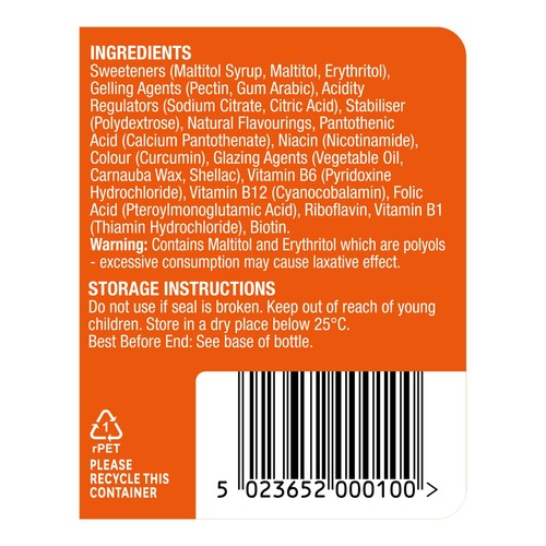 Natures Aid Energy Mind Support Vitamin Jelly Beans