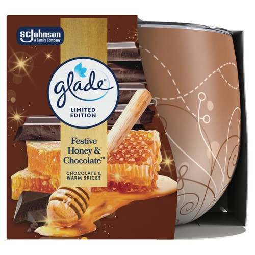 Glade Festive Candle Honey & Chocolate