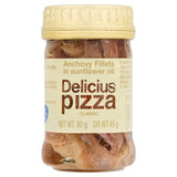 Delicius anchovy fillets in sunflower oil MSC, imported from the UK