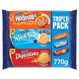 M&S McVitie's Hobnobs, Rich Tea & Digestives Triple Pack Sweet Biscuit Assortment 815g- Buy online at McGrocer