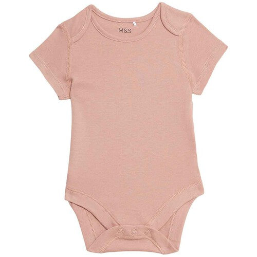 MS Pure Cotton Bodysuits 18-24 Months Pink