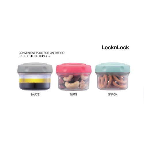 LocknLock 3 Pce Mini Round Storage Set