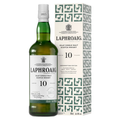 Laphroaig 10 Year Old Islay Single Malt Scotch Whisky 70cl, UK version