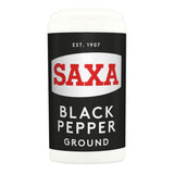 Saxa ground black pepper 25g (British brand)