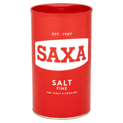 Saxa fine salt 750g (British brand)