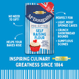 McDougalls Self Raising Flour 500g, imported from the UK