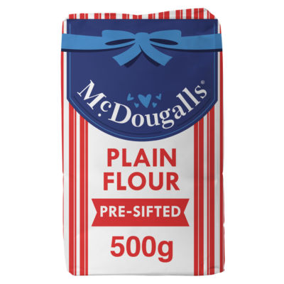 McDougalls plain wheat flour 500g, imported from the UK