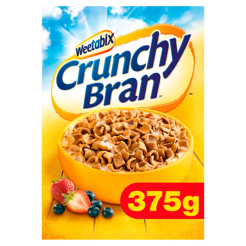 Weetabix Crunchy Bran Cereal 375g, imported from the UK