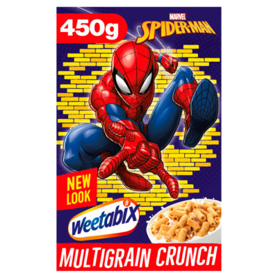 Weetabix multigrain crunch cereal tubes with vitamins and iron 450g (British brand)