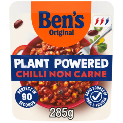 Ben's Original Plant Powered Bean Chilli Non Carne Ready Meal 285g - British product