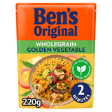 ASDA Ben's Original Wholegrain Golden Vegetable Microwave Rice 220g- Buy online at McGrocer