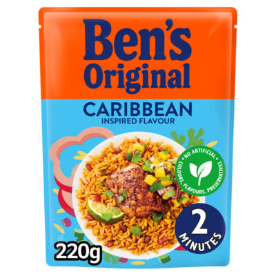 Ben's Original Caribbean microwave rice 220g - British product