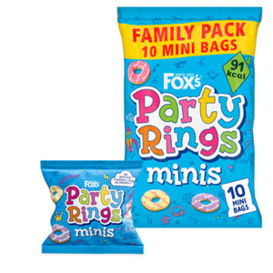 Mini Iced Ring Biscuits in 10 Snack Bags