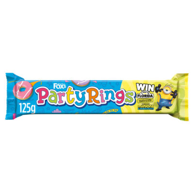 Fox's Party Rings biscuits tray 125g, UK version