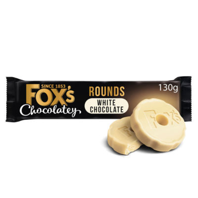 Fox's white chocolate rounds biscuits 130g - British product