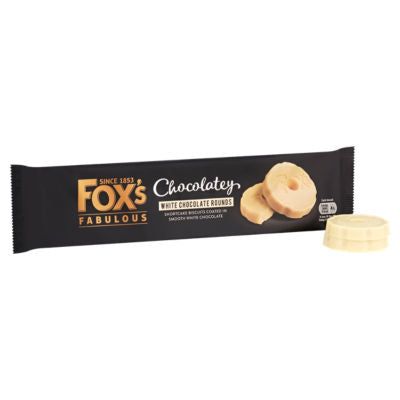 Fox's white chocolate rounds biscuits 130g - British product