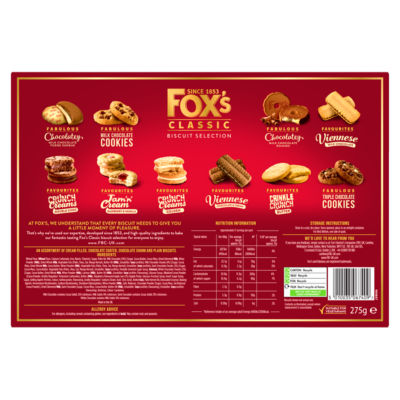 Fox's classic biscuits selection 275g - British product